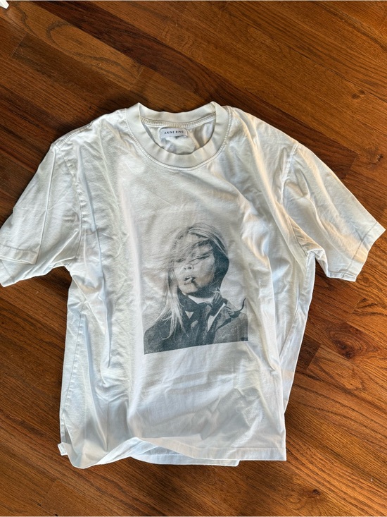 Anine Bing Tops - Anine Bing White Brigitte Bardot Short Sleeve Tee